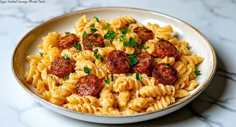 Cajun Smoked Sausage Alfredo Pasta