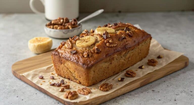 Banana Loaf With Walnuts
