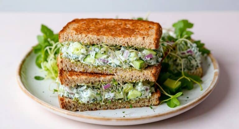 Light and Filling Cucumber Salad Sandwiches