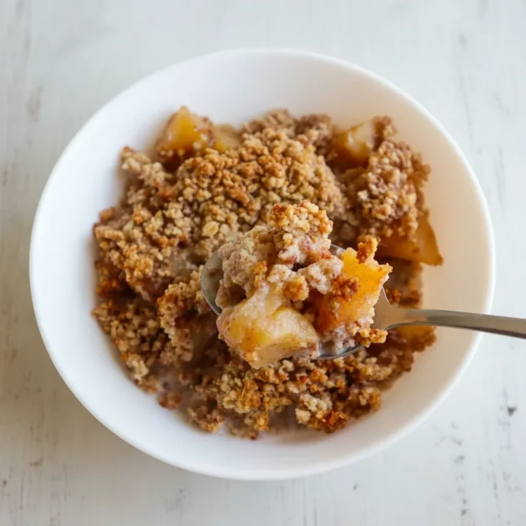 Healthy Gluten-Free Breakfast Apple Crumble Recipe