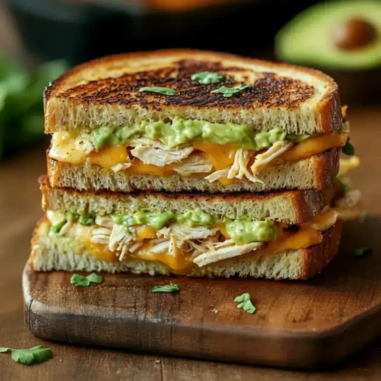 Cheesy Chicken Avocado Melt