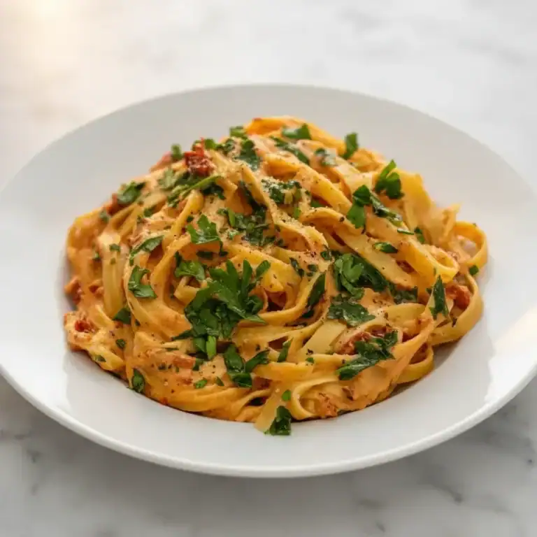 Creamy Sun-Dried Tomato Vegan Pasta