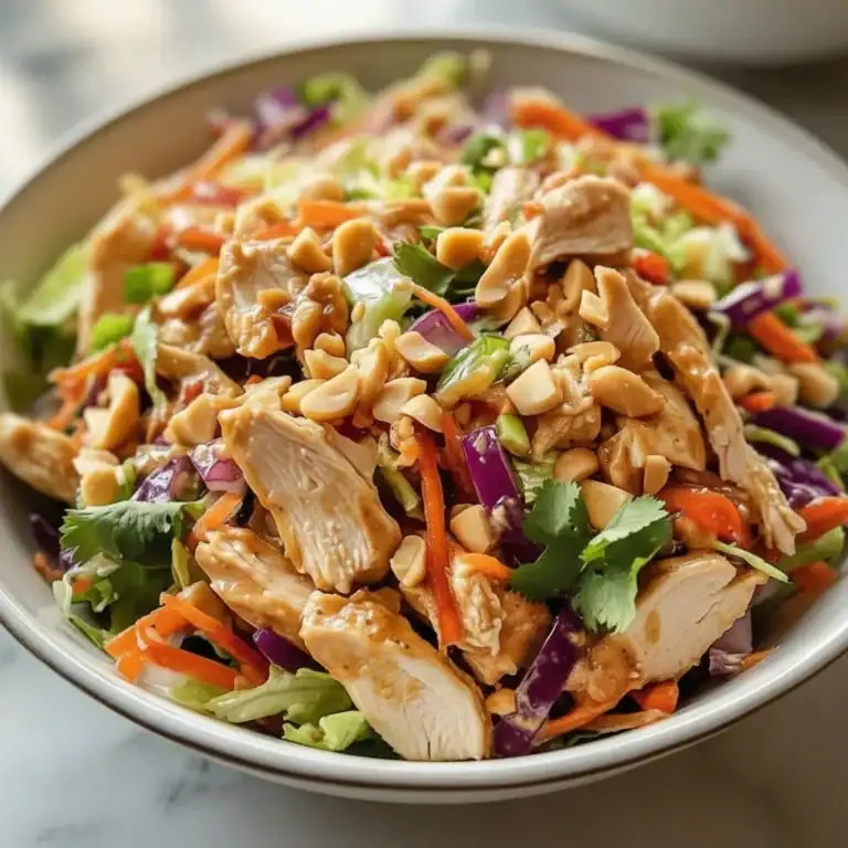 Easy Thai Peanut Chicken Salad
