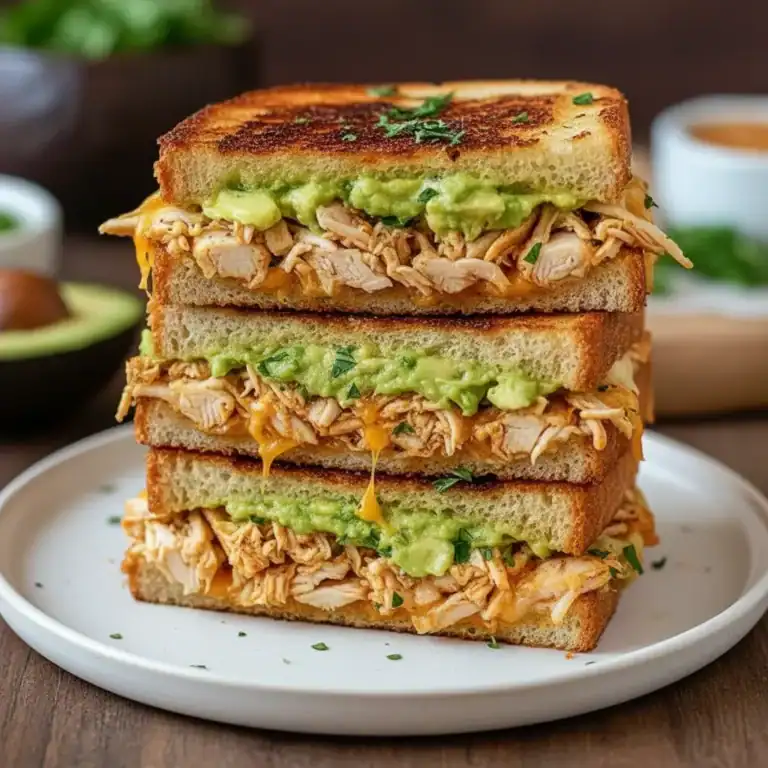 Grilled Chicken Avocado Melt Sandwich