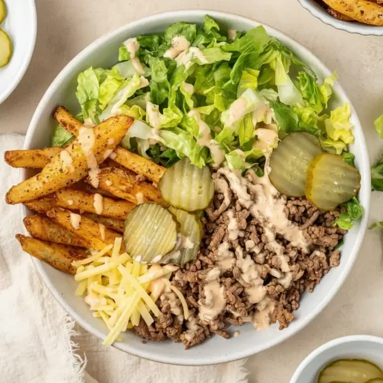 Healthy Burger Bowls with Special Sauce