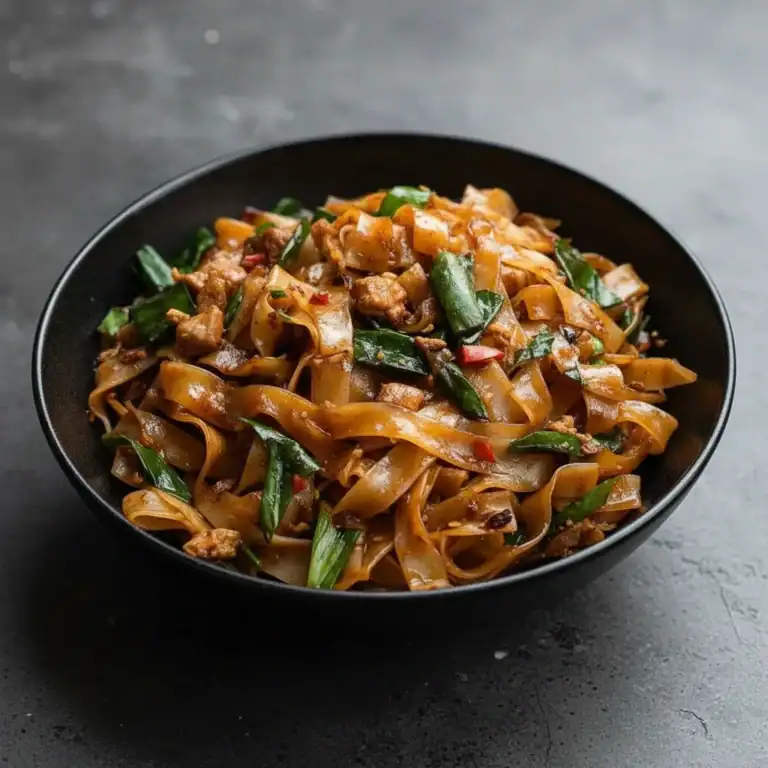 Quick Street Style Thai Drunken Noodles