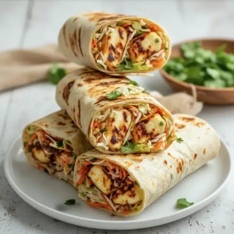 Savory Sweet Chili Halloumi Wraps