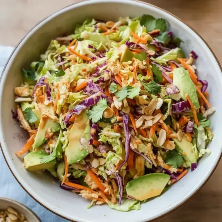 Shredded Thai Salad with Avocado