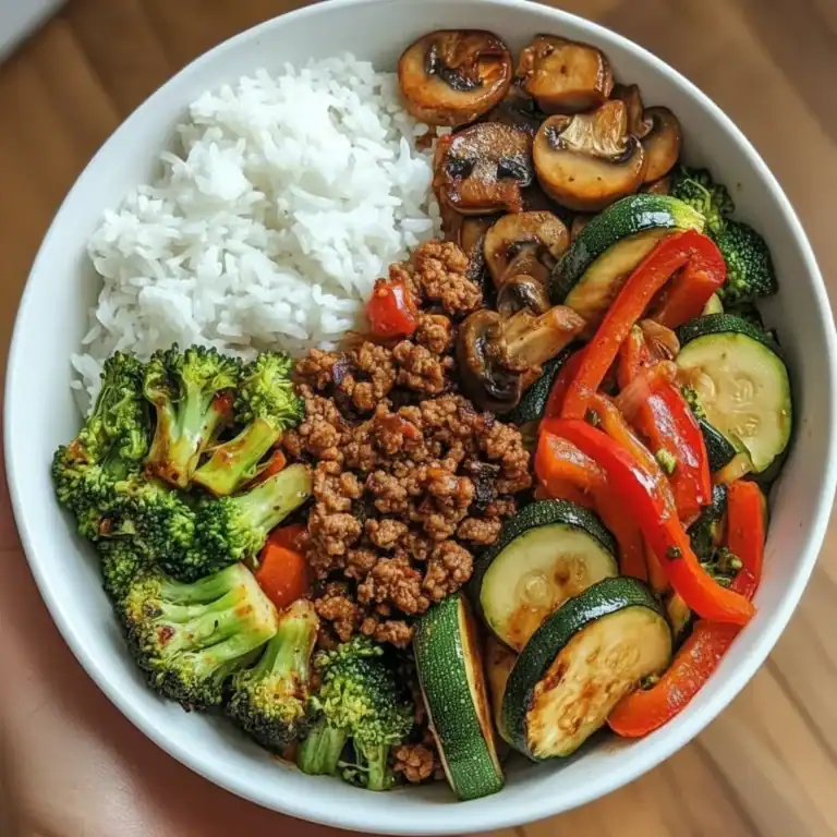 Spicy Ground Beef Stir-Fry Bowl
