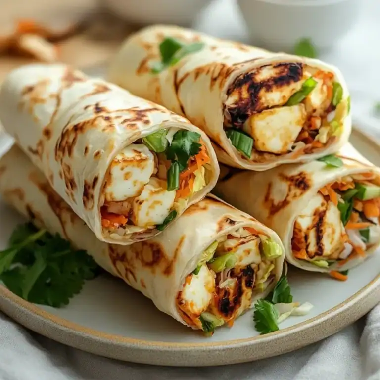 Sweet Chili Halloumi Wraps