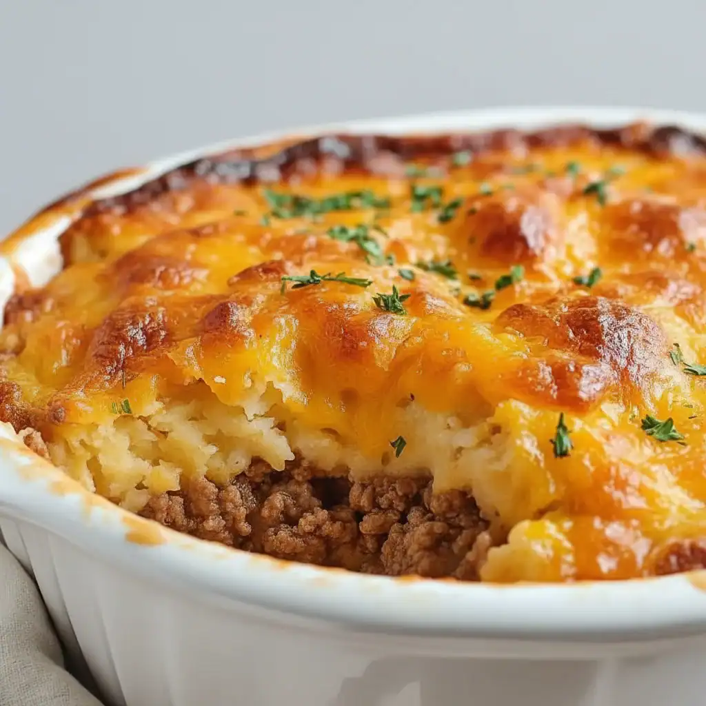 Cheddar Bay Ground Beef Cobbler Recipe