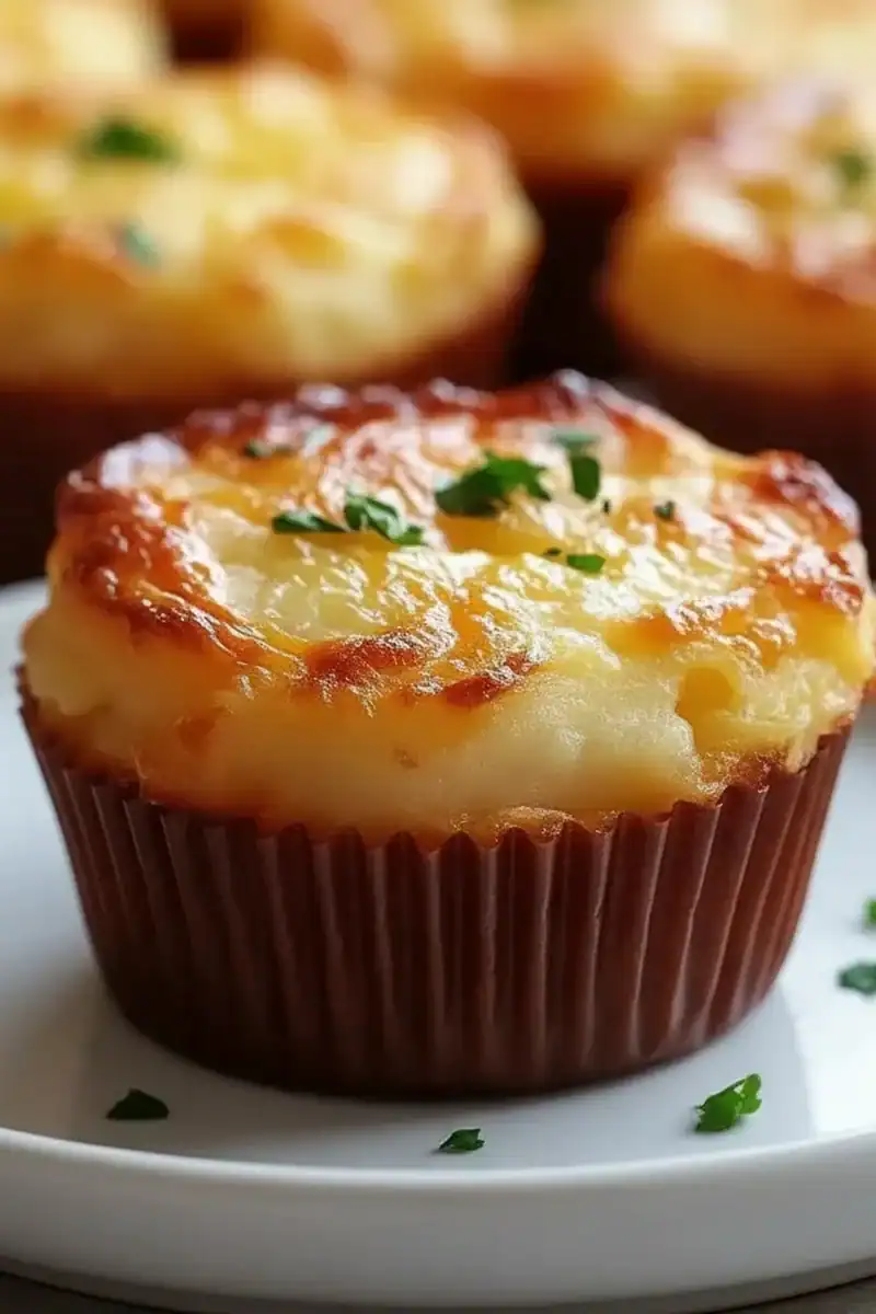 Cheesy Mashed Potato Muffins Recipe Side