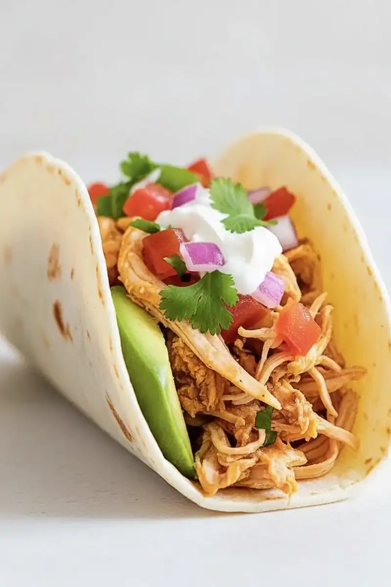 Chicken Tacos In A Crockpot Recipe