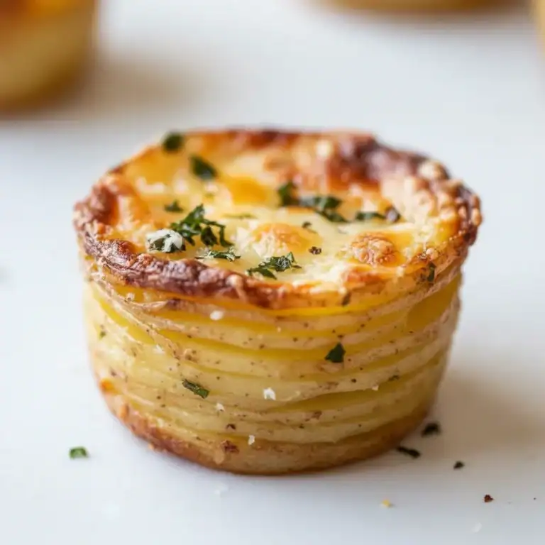 Crispy Cheesy Parmesan Potato Stacks