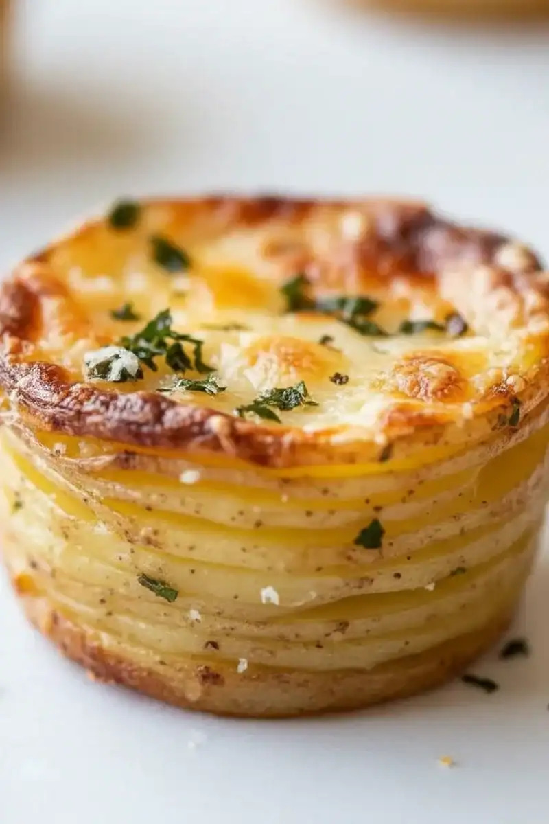 Crispy Cheesy Parmesan Potato Stacks