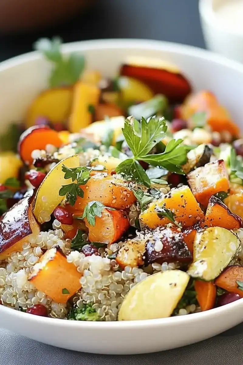 Healthy Quinoa Roasted Veggie Salad