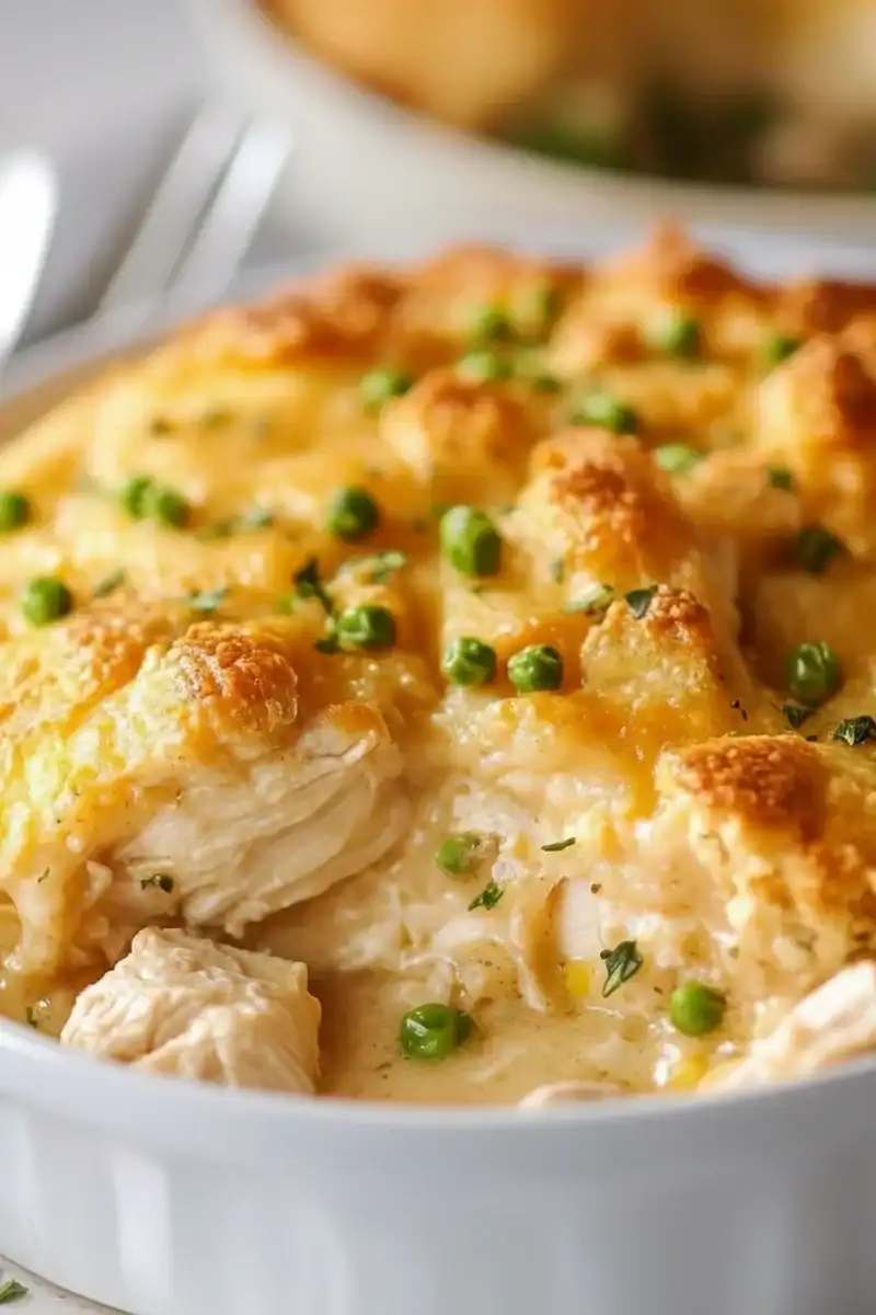Hearty Chicken Cobbler Casserole Recipe