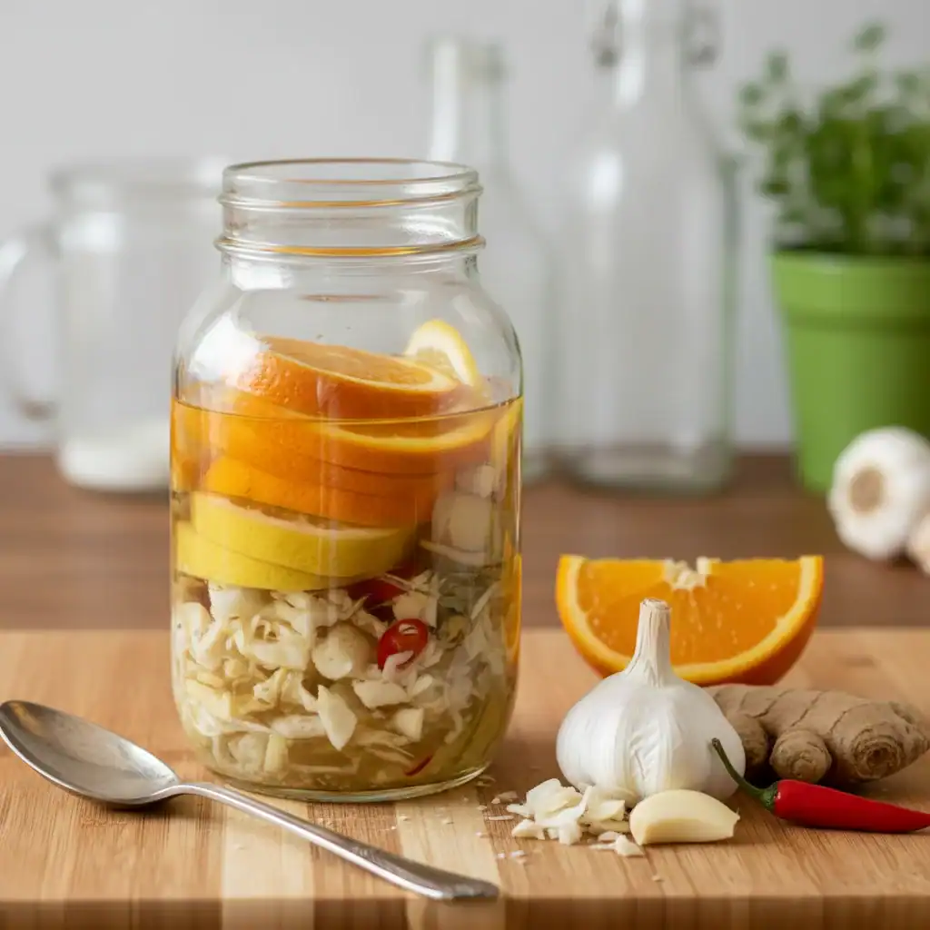 Homemade Fire Cider Immune Booster