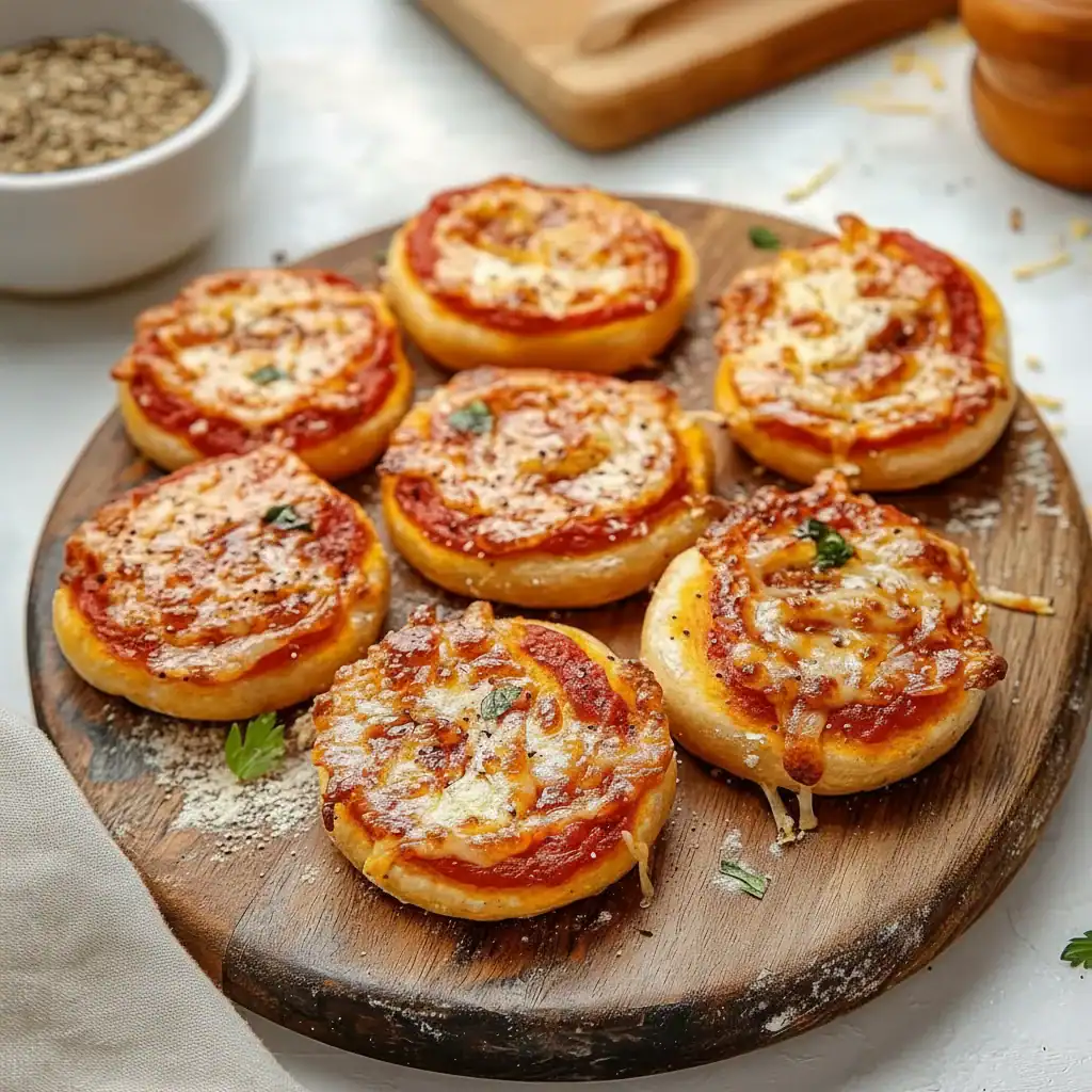 Homemade Mini Pizza Bagel Bites Snack