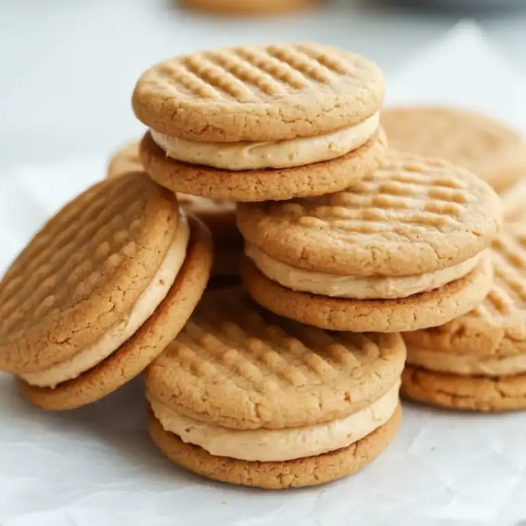 Homemade Peanut Butter Sandwich Cookies Recipe