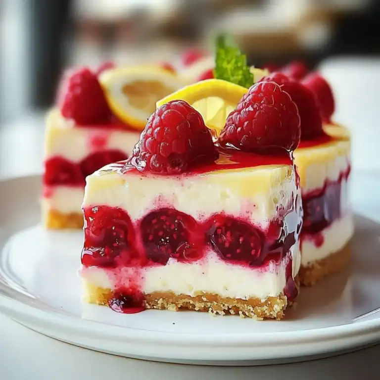 Lemon Raspberry Swirl Cheesecake Recipe