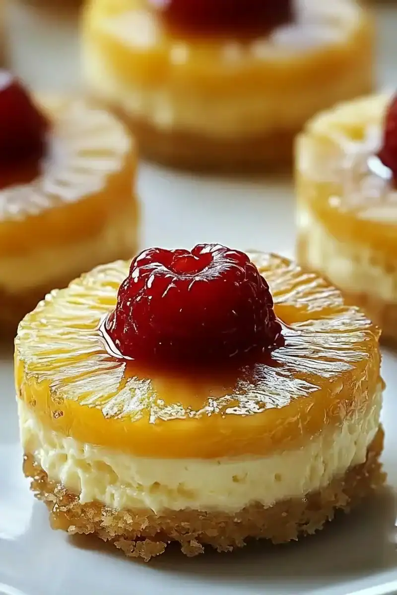 Mini Pineapple Upside-Down Cheesecakes Recipe
