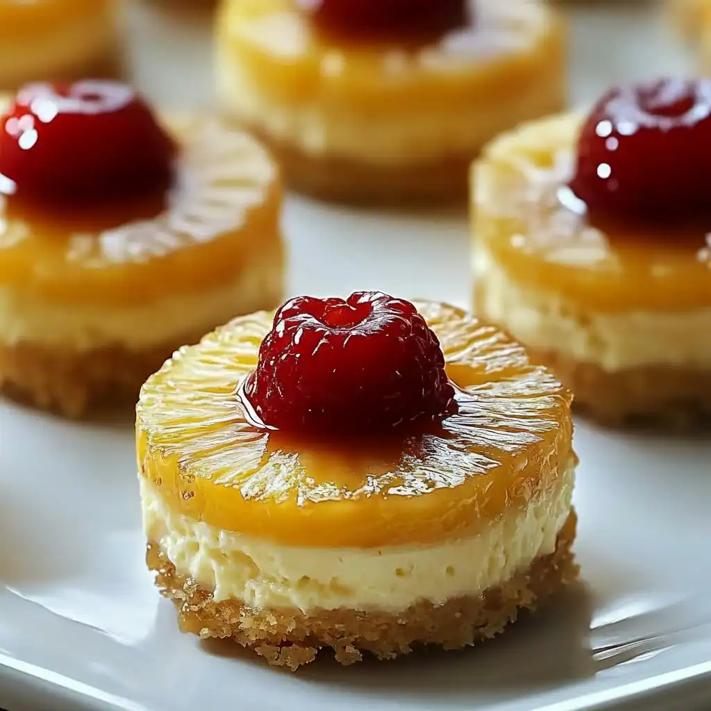 Mini Pineapple Upside-Down Cheesecakes Recipe