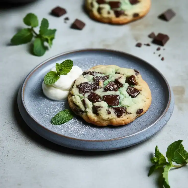 Mint Chocolate Chip Cookies Recipe Treat