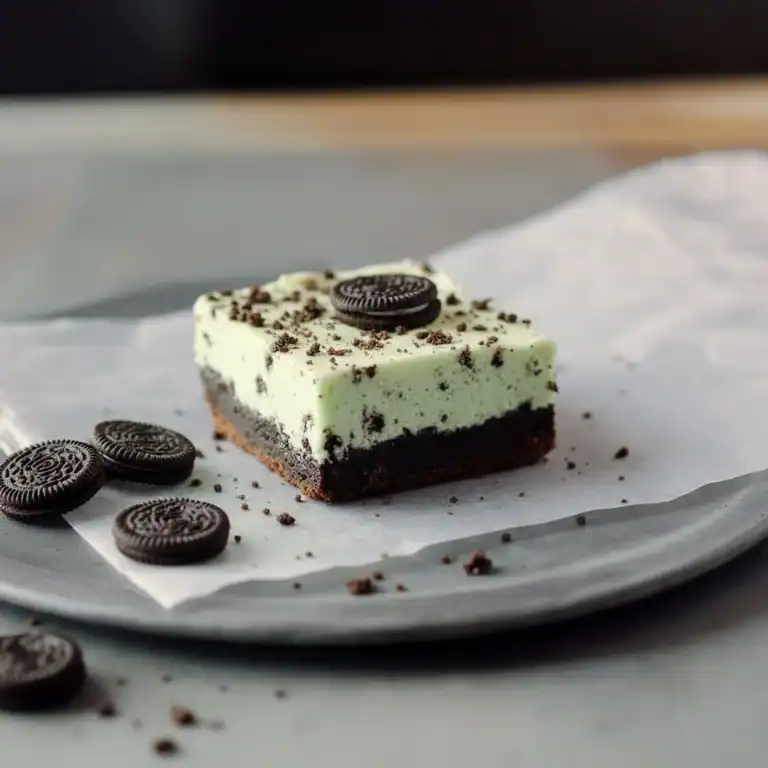 Mint Oreo Cheesecake Bars Recipe Dessert