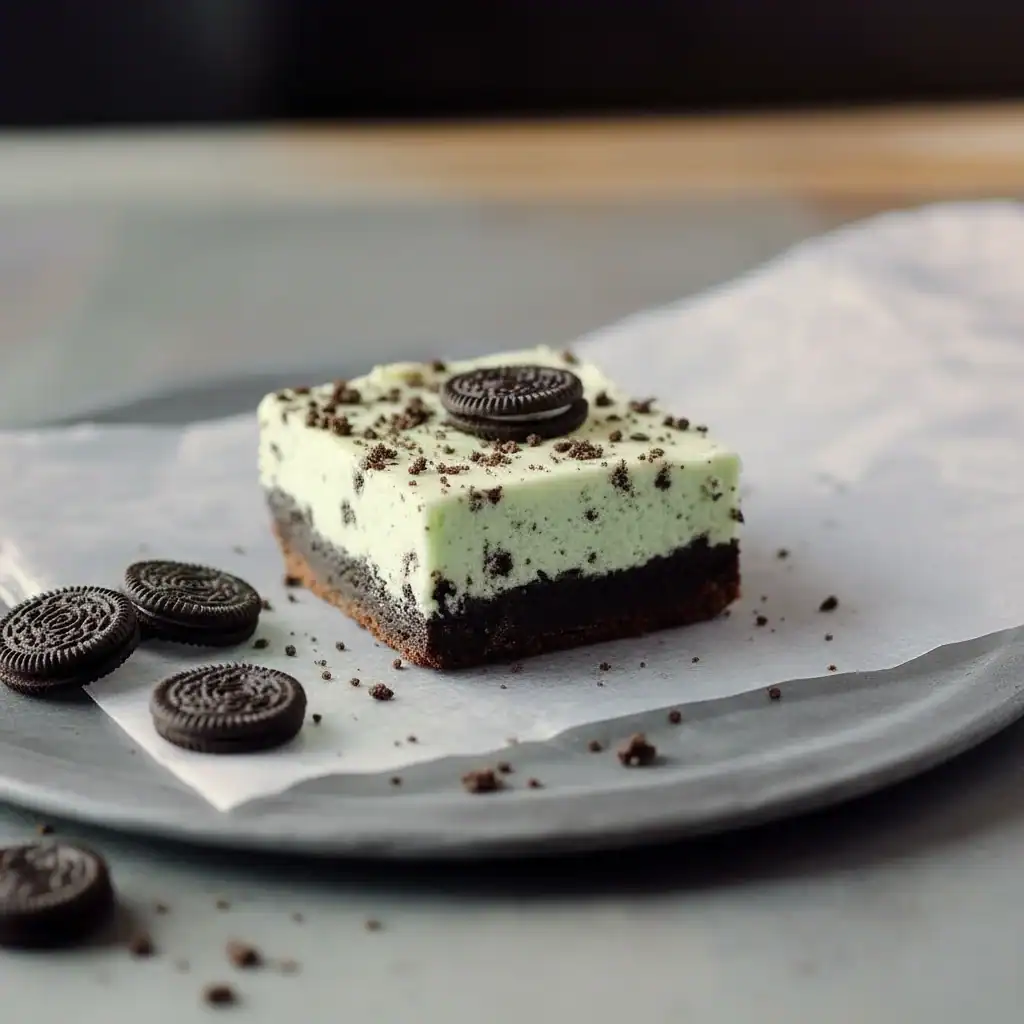 Mint Oreo Cheesecake Bars Recipe Dessert