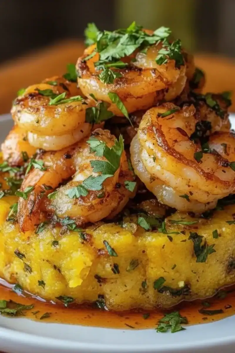 Garlic Shrimp Mofongo
