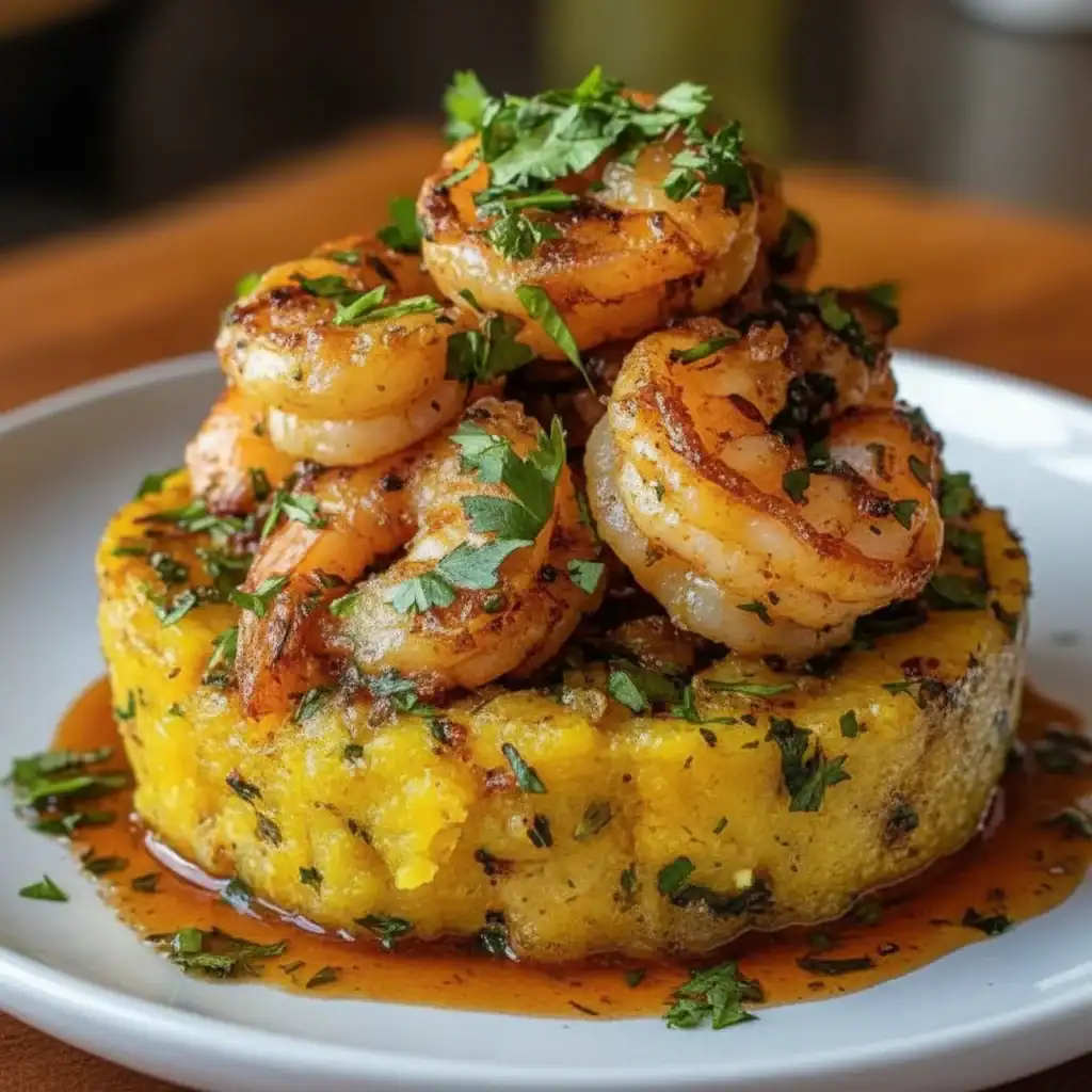 Puerto Rican Garlic Shrimp Mofongo