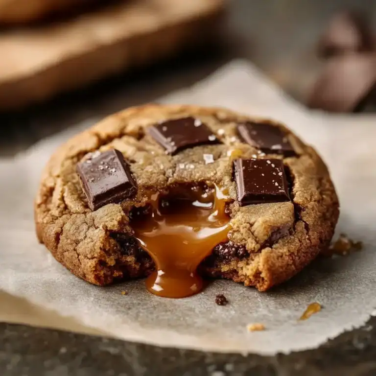 Salted Caramel Chocolate Cookies Recipe