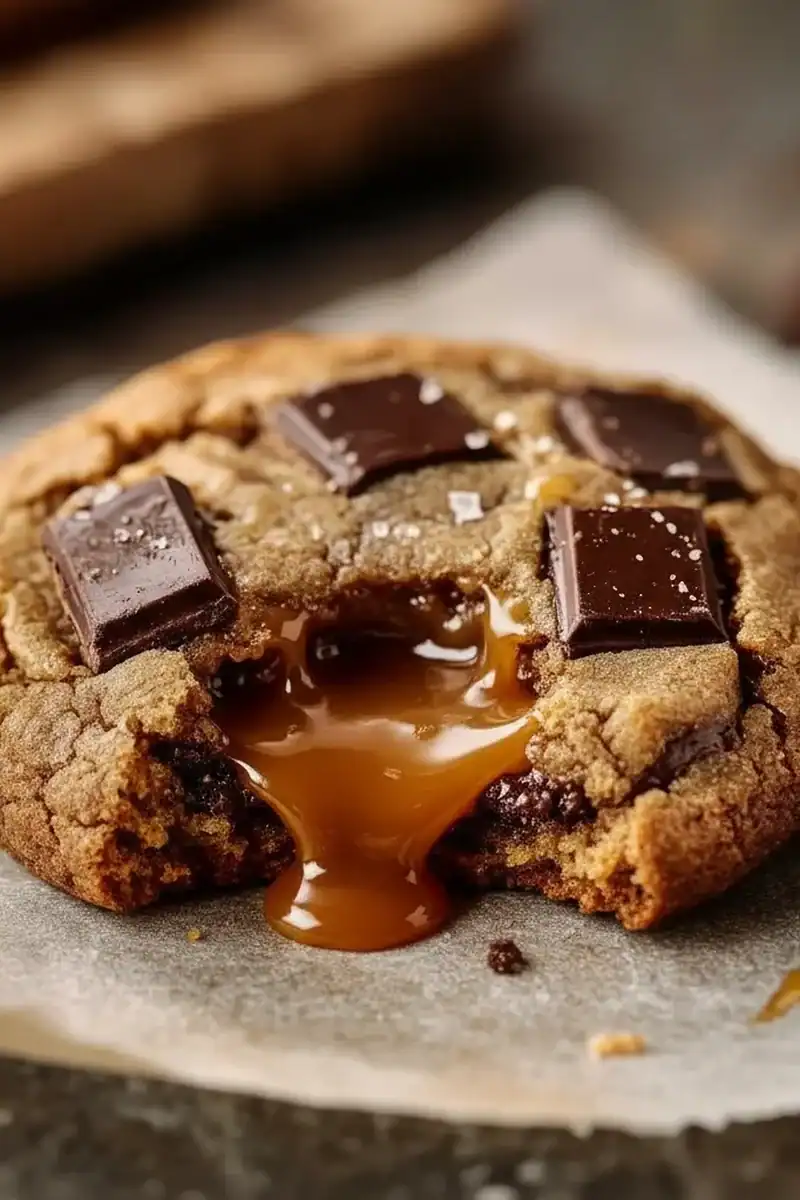 Salted Caramel Chocolate Cookies Recipe