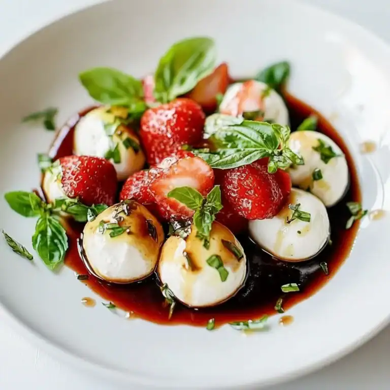 Balsamic Strawberry Caprese Salad