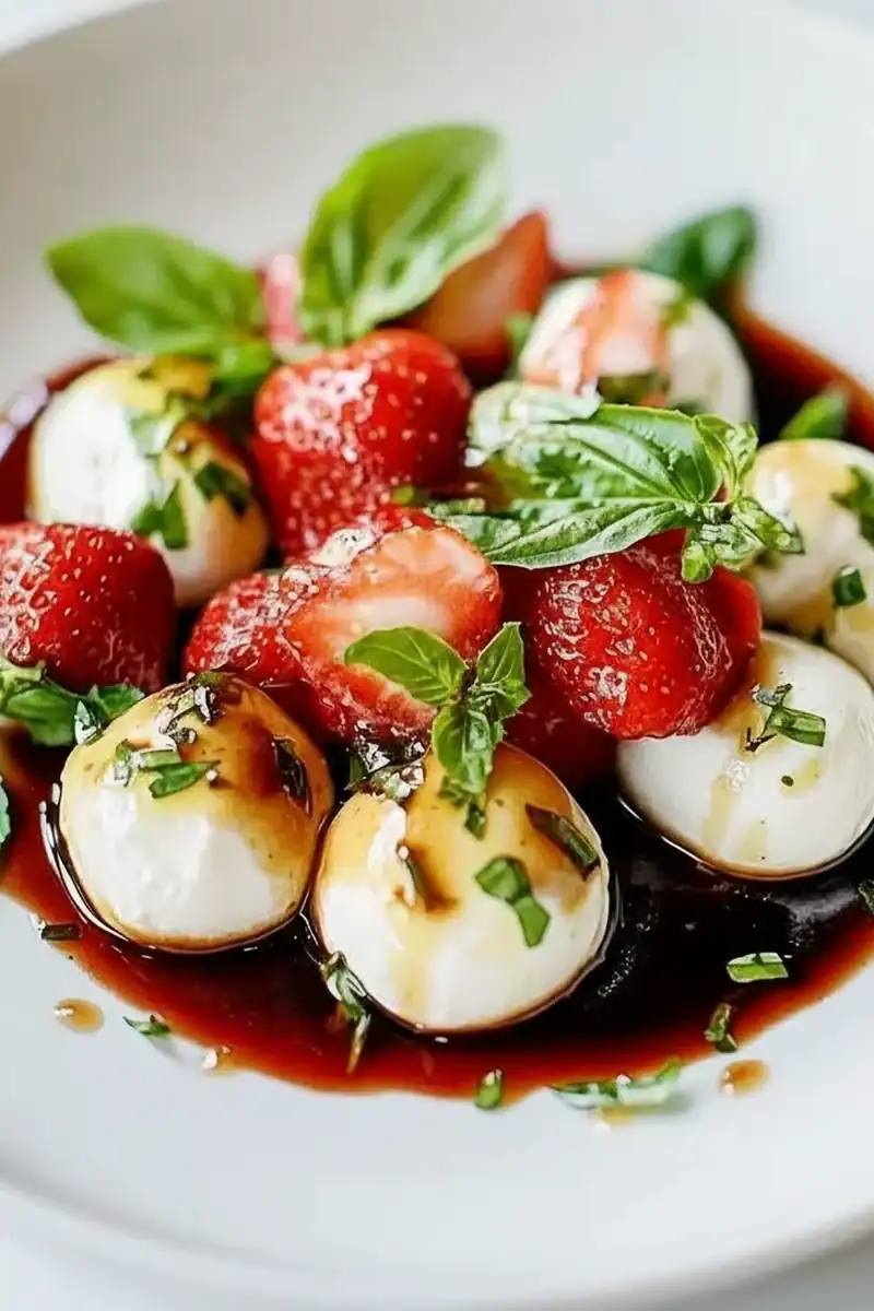 Balsamic Strawberry Caprese