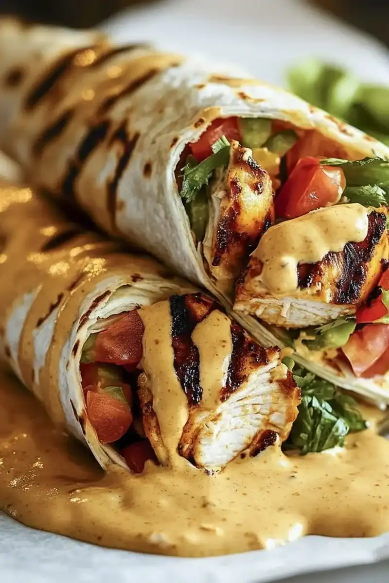 Chipotle Ranch Grilled Chicken Burrito