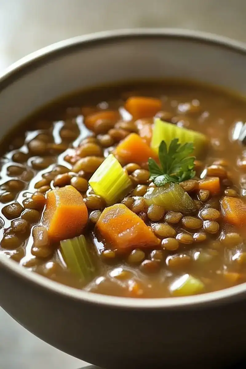 Lentil Soup Carrots Celery