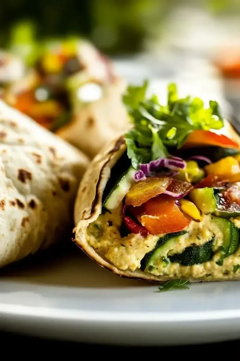 Hummus Veggie Wrap