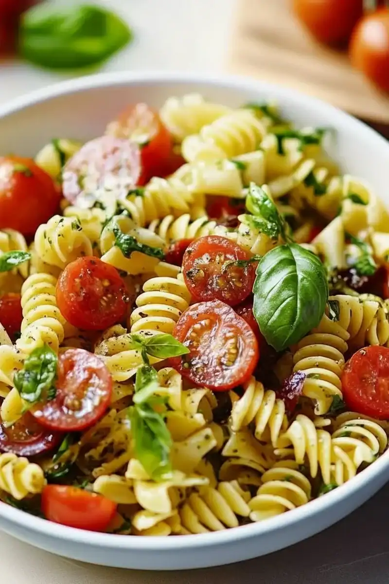 Pasta Salad Olive Oil Cherry Tomatoes