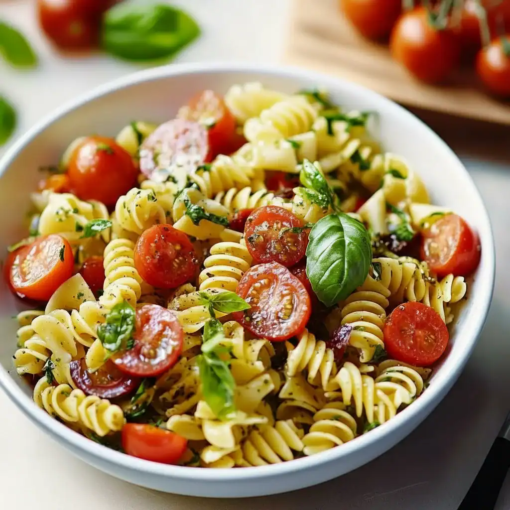 Pasta Salad Olive Oil Cherry Tomatoes