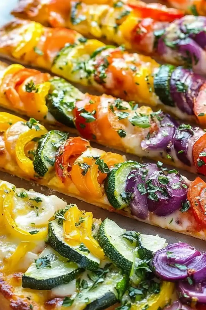 Rainbow Veggie Pizza