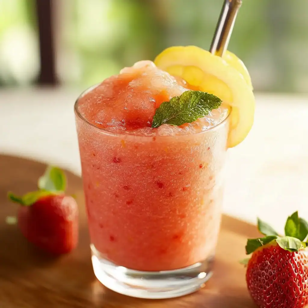 Refreshing Strawberry Lemonade Slush