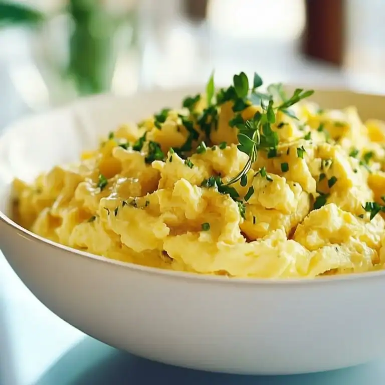 Scrambled Eggs Fresh Herbs