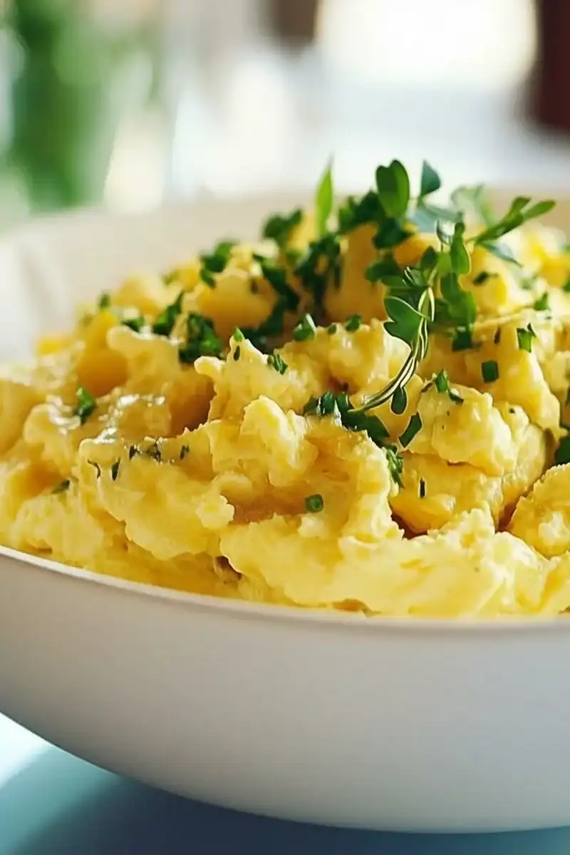 Scrambled Eggs Fresh Herbs