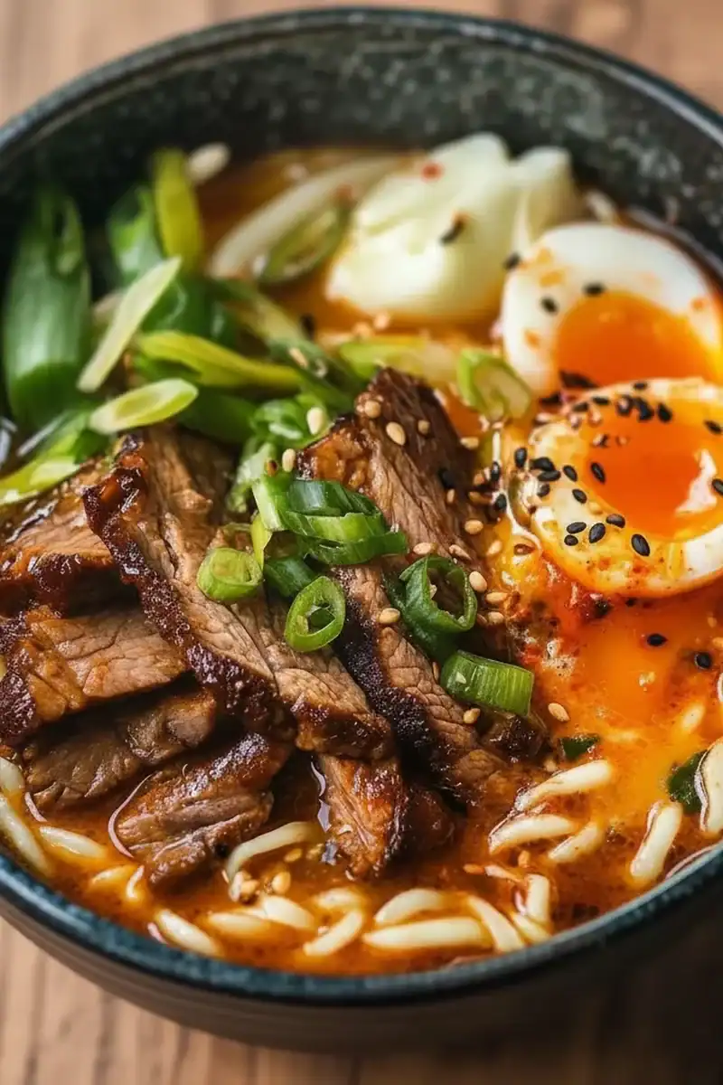 Spicy Korean Ramen Grilled Beef