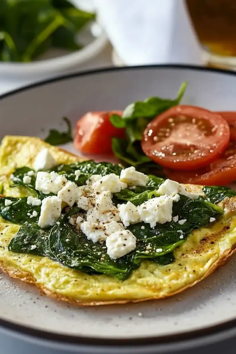 Spinach Feta Omelette