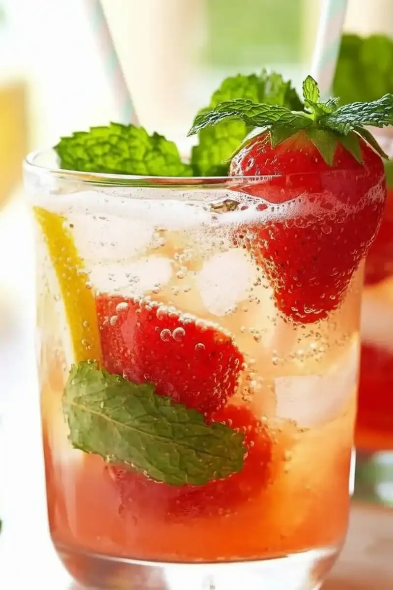 Strawberry Mint Lemonade