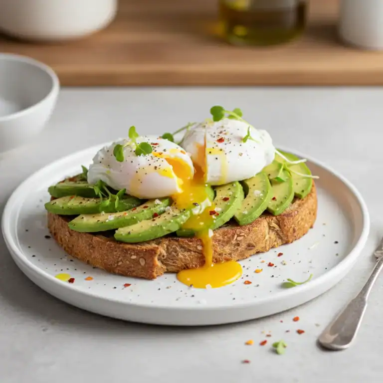 Toast Whole Grain Bread Avocado Egg