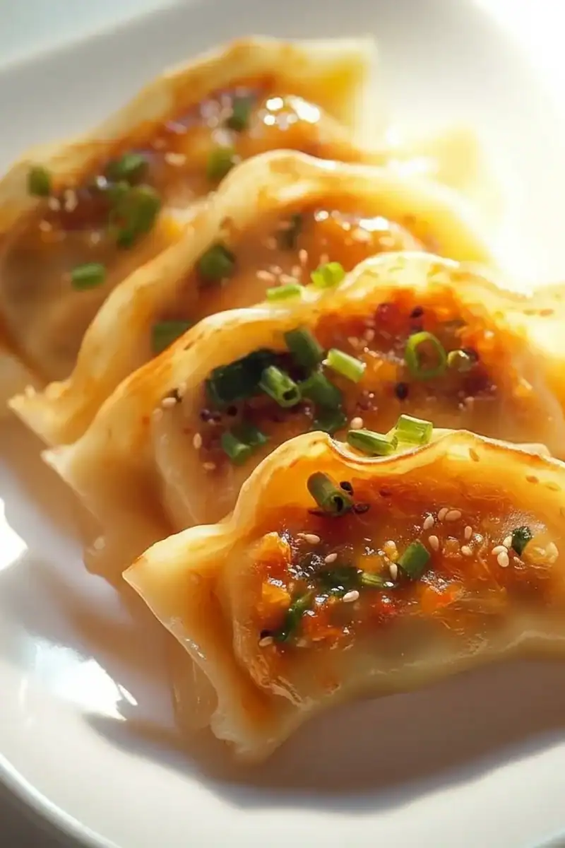 Vegan Kimchi Dumplings Mandu